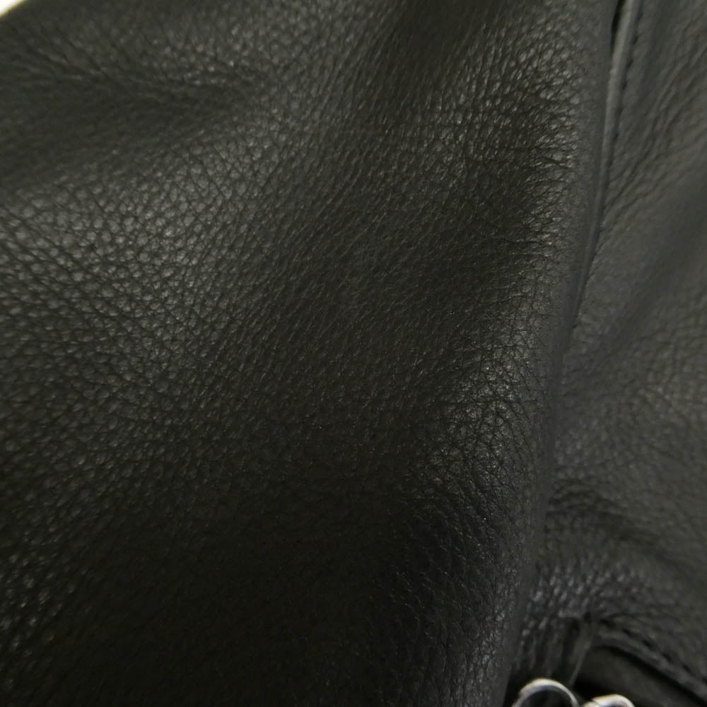 schott ショット 7578 USA製 541XX CAFE RACER JACKET カフェ レーサー レザー スタンドカラー ジャケット ブラック系 36【中古】