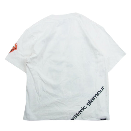 HYSTERIC GLAMOUR ヒステリックグラマー 4CT-3613 Rolling Stones ローリングストーンズ 半袖 Tシャツ カットソー ホワイト系 L【中古】