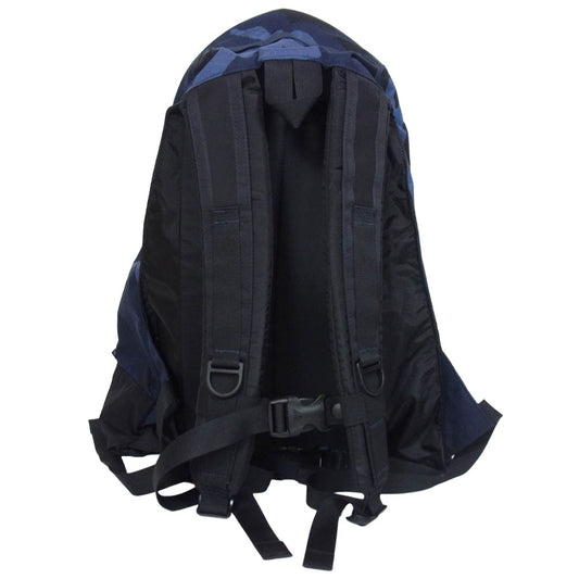SOPHNET. ソフネット DAY PACK クラシック デイパック カモフラ 迷彩 リュック バッグ ダークネイビー系【美品】【中古】