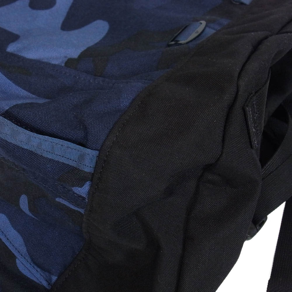 SOPHNET. ソフネット DAY PACK クラシック デイパック カモフラ 迷彩 リュック バッグ ダークネイビー系【美品】【中古】