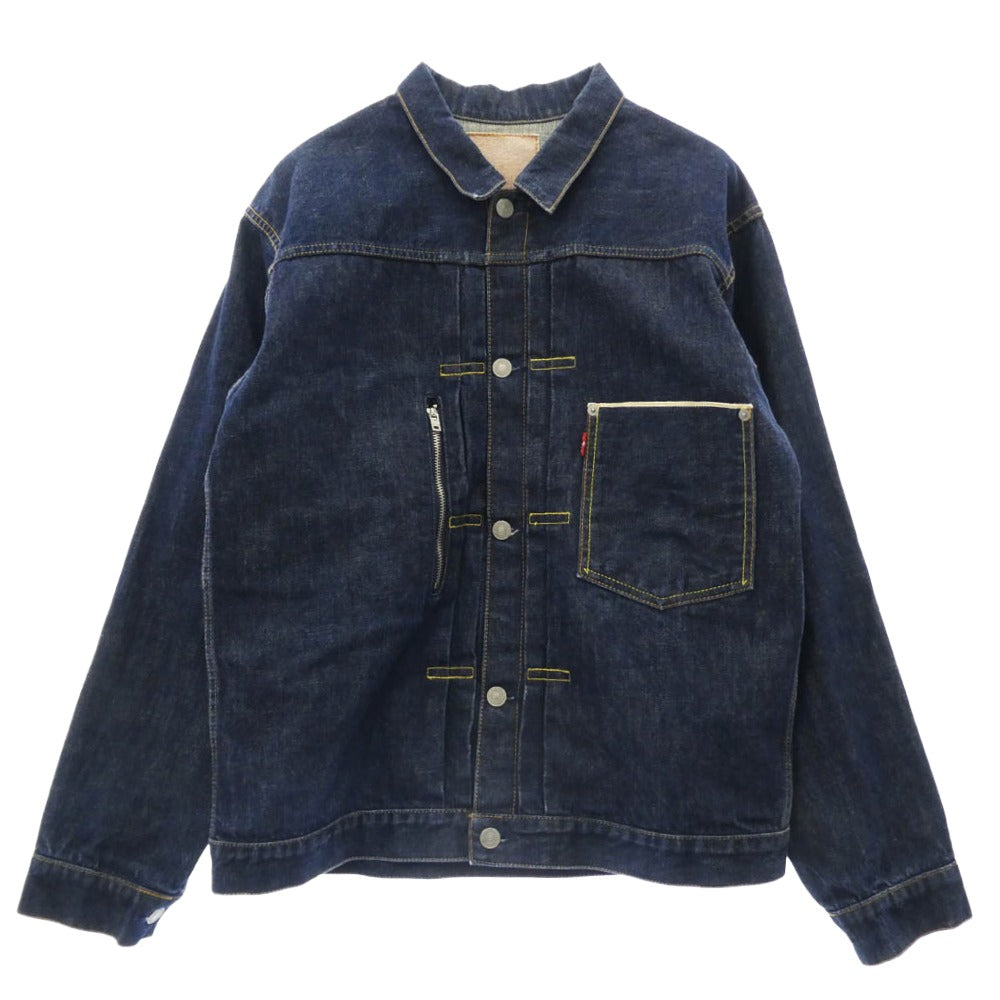 Levi's リーバイス FMJ01-00 FENOM FRAGMENT DESIGN 1st TRUCKER DENIM JACKET J30刻印 ジップポケット デニムジャケット Gジャン インディゴブルー系 XL【中古】 Levi's リーバイス FMJ01-00 FENOM FRAGMENT DESIGN 1st TRUCKER