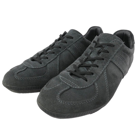 ジャーマントレーナー Reproducted as Training Shoes スエード ローカット スニーカー ダークグレー系 41【中古】