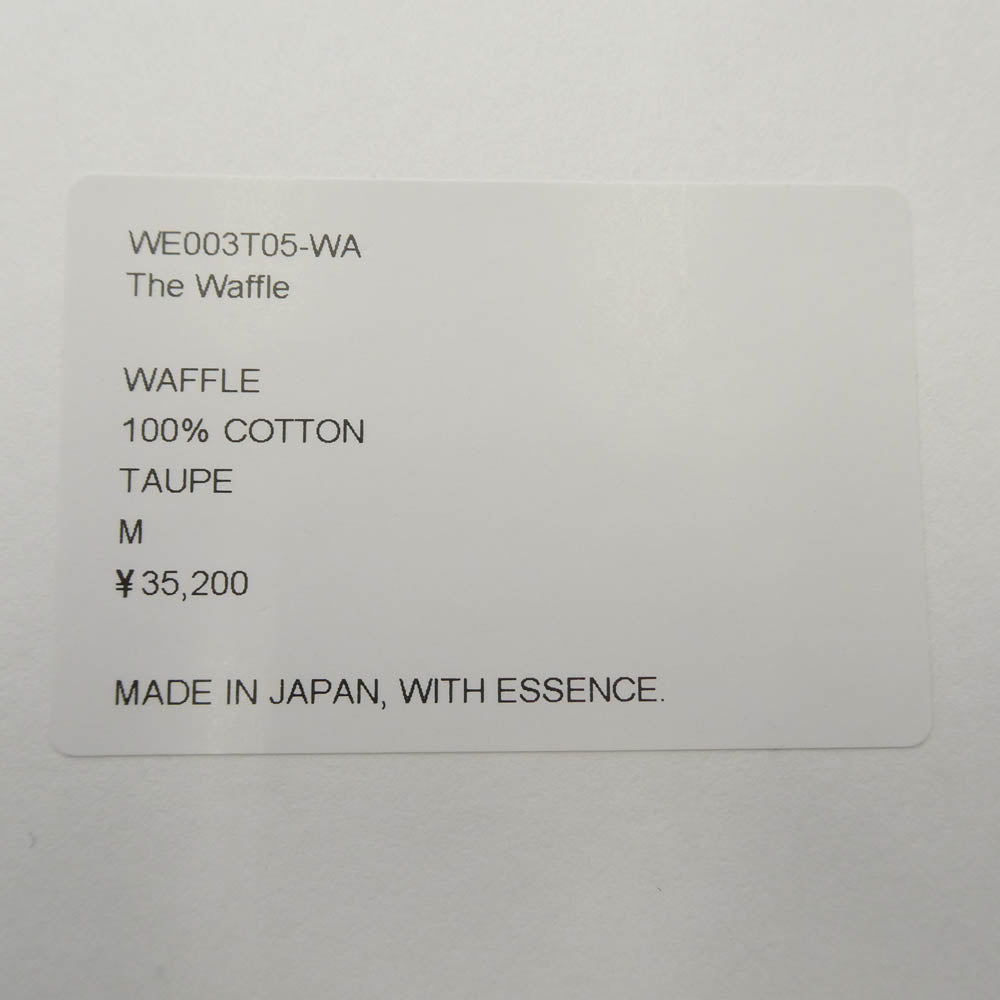 ワンダールームエッセ WE003T05-WA The Waffle ザ・ワッフル ワッフル クルーネック 長袖 ロングスリーブ カットソー グレー系 M【美品】【中古】