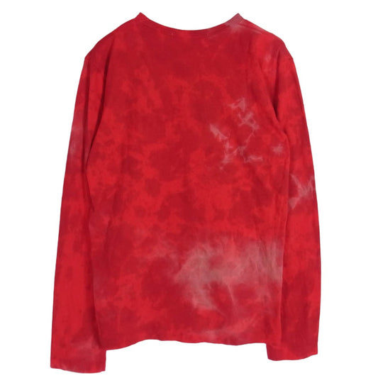COMME des GARCONS コムデギャルソン RA-T032 コムコム タイダイ 長袖 Tシャツ ロングスリーブ カットソー レッド系 L【中古】