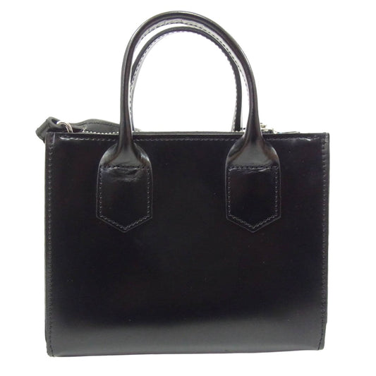 JUNYA WATANABE COMME des GARCONS ジュンヤワタナベコムデギャルソン 23SS JK-K 201 チェーントリム パール レザー 2WAY ショルダー バッグ ブラック系【中古】