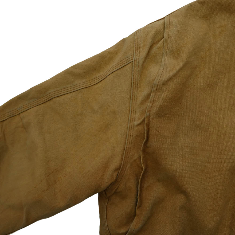 Carhartt カーハート USA製 ダック地 トラディショナル コート ワークジャケット 裏地キルティング ブラウン系 54【中古】