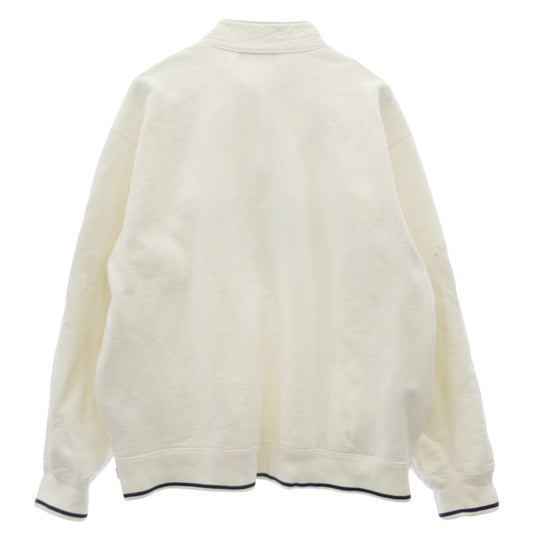 Supreme シュプリーム 22AW Milano Half Zip Pullover ロゴワッペン ハーフジップ プルオーバースウェット ホワイト系 XXL【中古】