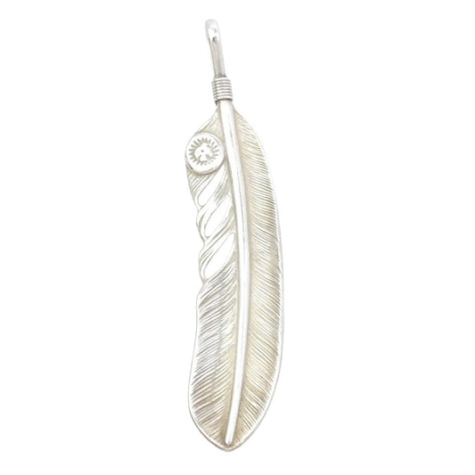 WINGROCK ウィングロック F-3 SVフェザー 右向き ペンダントトップ ネックレス シルバー系【中古】