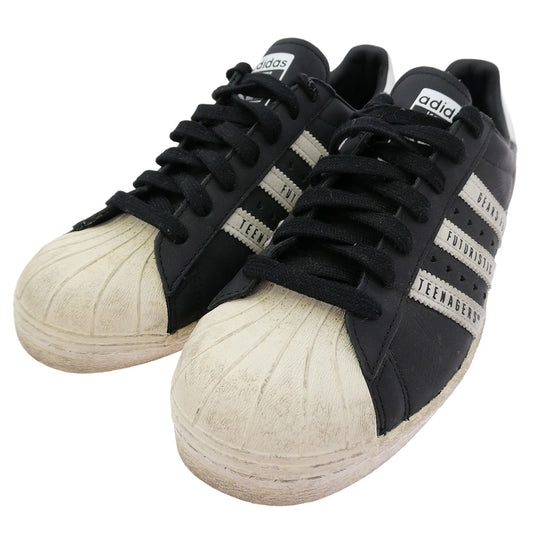 adidas アディダス HUMAN MADE ヒューマンメイド FY0729 HUMAN MADE ヒューマンメイド Superstar Wネーム スーパースター ローカット スニーカー ブラック系 ホワイト系 26.5cm【中古】