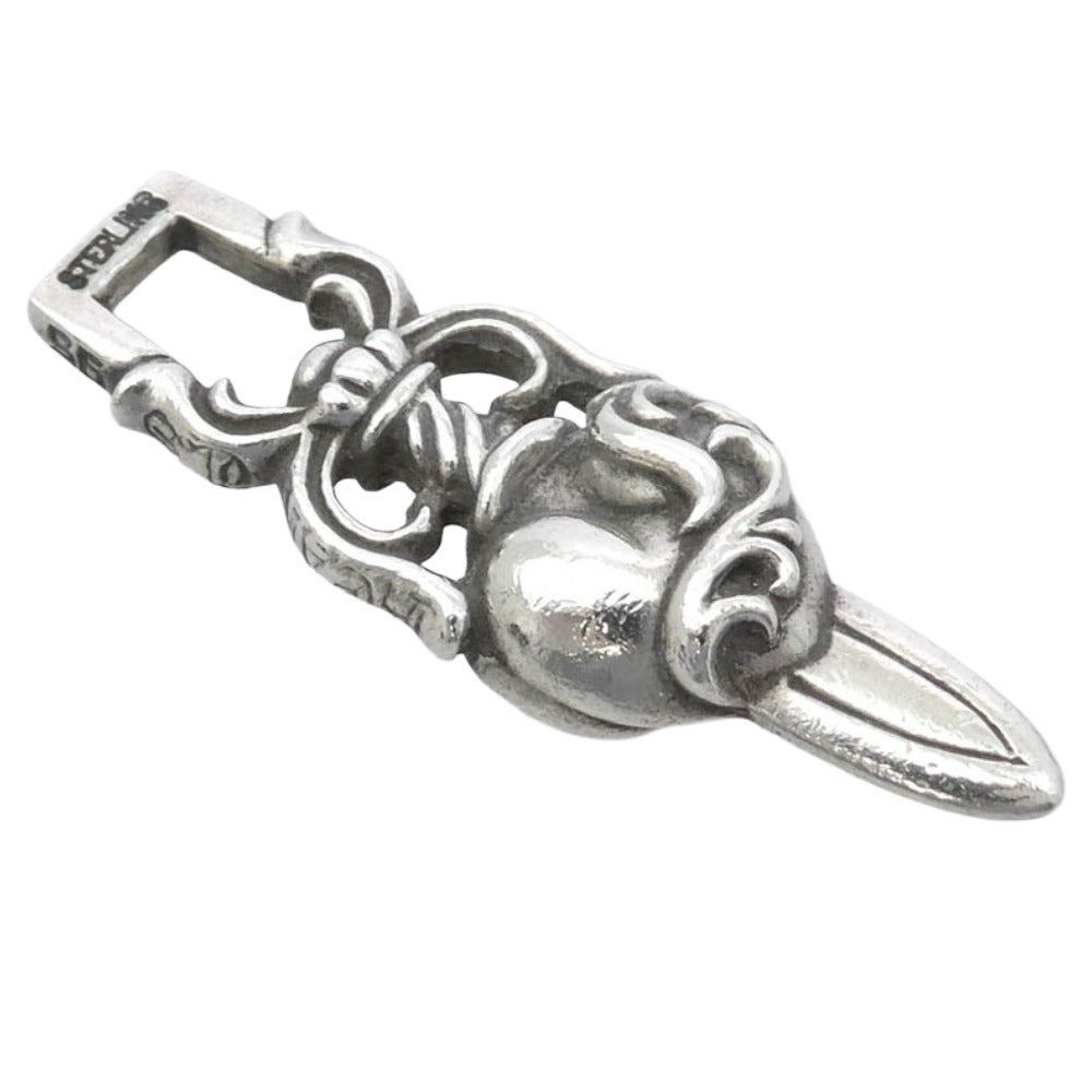 CHROME HEARTS クロムハーツ(原本無) DAGGER HEART ハート ダガー ペンダントトップ シルバー系【中古】