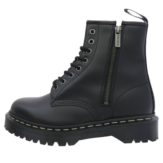 Dr.Martens ドクターマーチン 42939001 1460 ZIP グレーステッチ BEX 8ホール ブーツ ブラック系 シルバー系 7【極上美品】【中古】