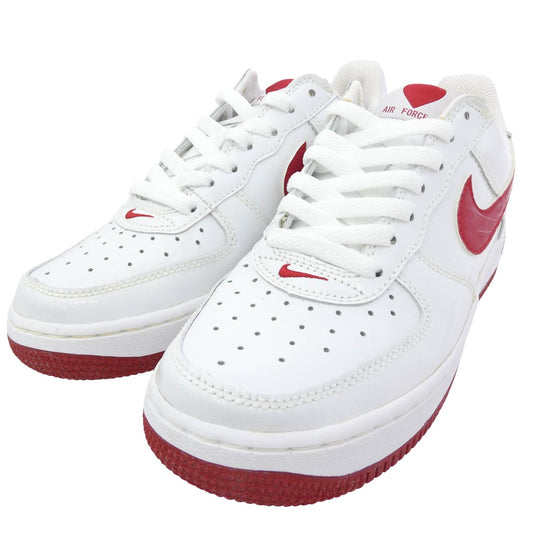 NIKE ナイキ 307109-161 観賞用 Women's Air Force 1 Low Valentine's Day ウィメンズ エアフォース1 ロー バレンタインデー スニーカー ホワイト系 レッド系 24.0cm【中古】