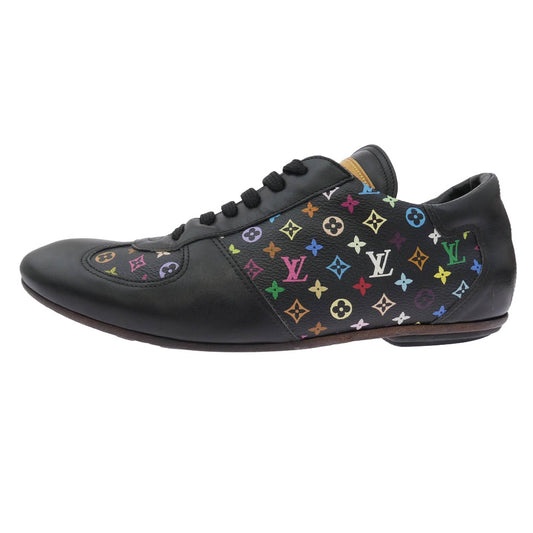 LOUIS VUITTON ルイ・ヴィトン マルチ モノグラム レザー ローカット スニーカー ブラック系 6【中古】
