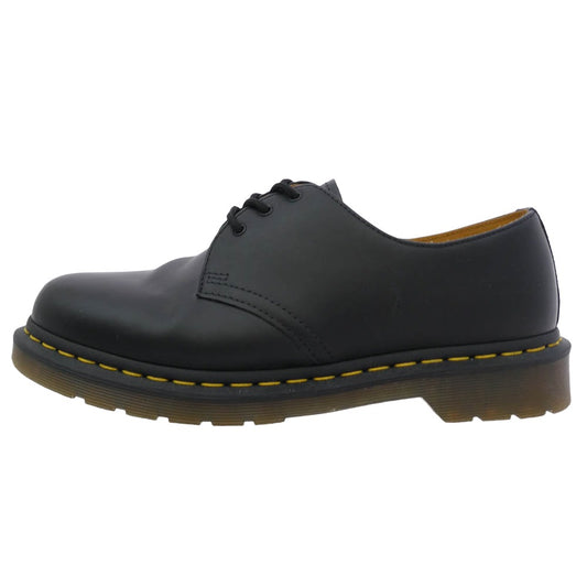 Dr.Martens ドクターマーチン イエロー ステッチ 3ホール レザー シューズ ブラック系 ブラウン系 UK10【中古】