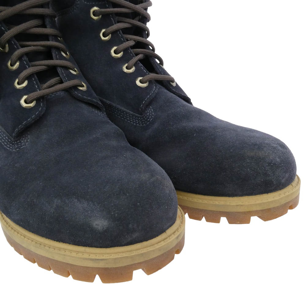 Timberland ティンバーランド Heritage 6inch Lace Up Waterproof Boot ヘリテージ 6インチ レースアップ ウォータープルーフ ブーツ ダークネイビー系 29.5cm【中古】