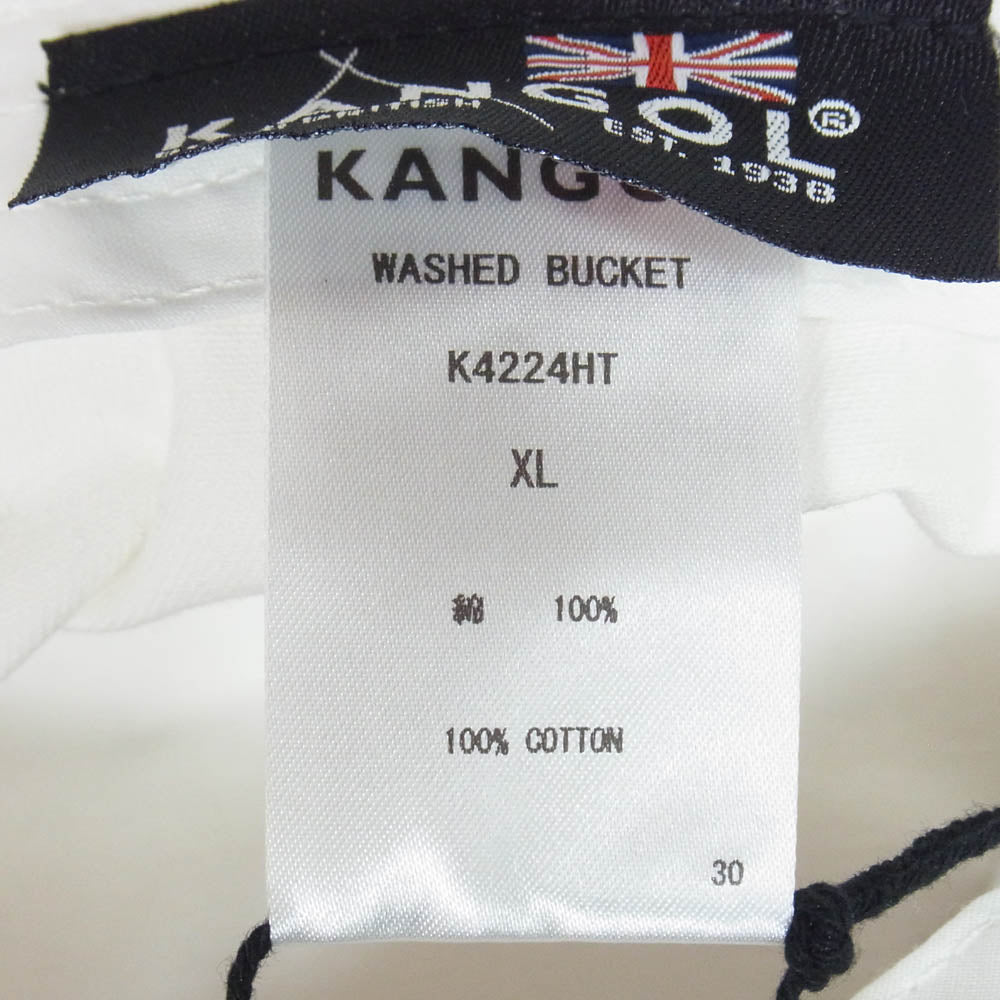 WACKO MARIA ワコマリア 26SS 26SS-WMA-HA01 KANGOL WASHED BUCKET カンゴール バケットハット ホワイト系 XL【美品】【中古】
