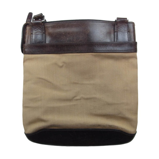 TUMI トゥミ 24105 レザー切替 ショルダーバッグ ベージュ系【中古】