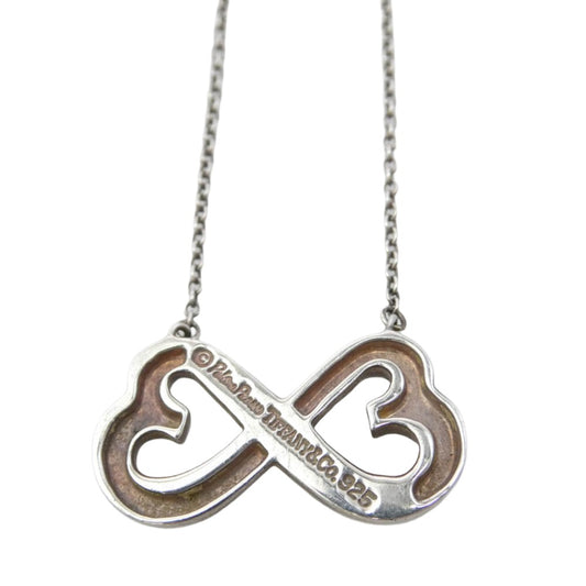 TIFFANY&Co. ティファニー ダブルラビングハート ネックレス シルバー系【中古】