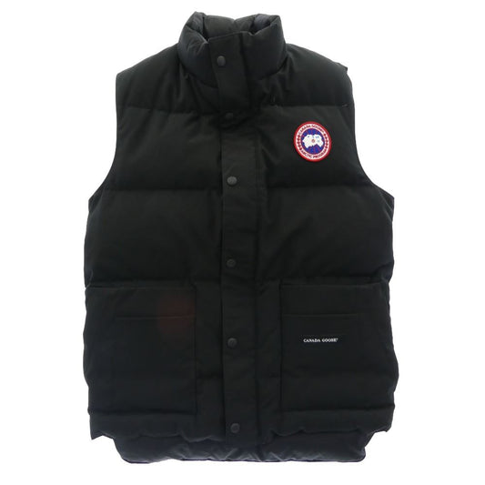 CANADA GOOSE カナダグース 4150MR FREESTYLE VEST フリースタイル ロゴワッペン ナイロン ダウンベスト ブラック系 XS【中古】