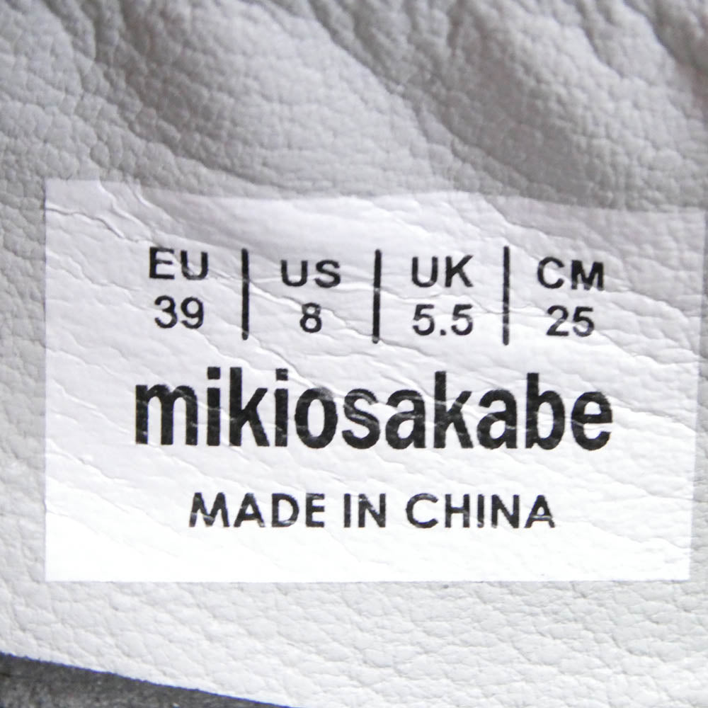 MIKIO SAKABE ミキオ サカベ メリージェーン スニーカー シルバー系 25cm【中古】