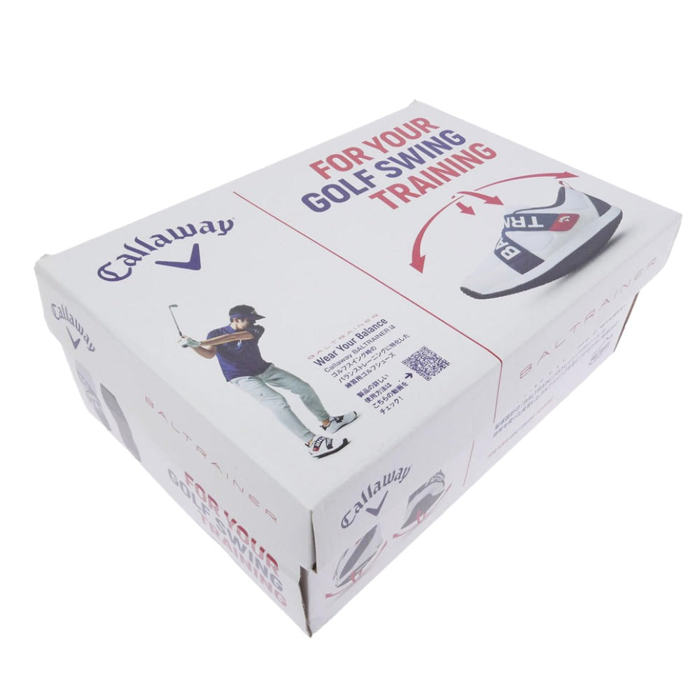 キャロウェイ 247-0996503 BALTRAINER バルトレーナー ゴルフ トレーニング シューズ スニーカー ホワイト系 ブルー系 L【美品】【中古】