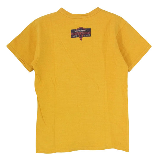 The REAL McCOY'S ザリアルマッコイズ JOE McCOY ジョーマッコイ UNITED MOTORS プリント Tシャツ イエロー系 36【中古】