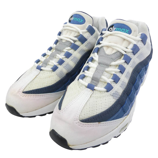 NIKE ナイキ 104050-131 【観賞用】 95年製 オリジナル AIR MAX 95 エアマックス95 ブルーグラデ スニーカー ソールリペア ホワイト系 ブルー系 26.0cm【中古】