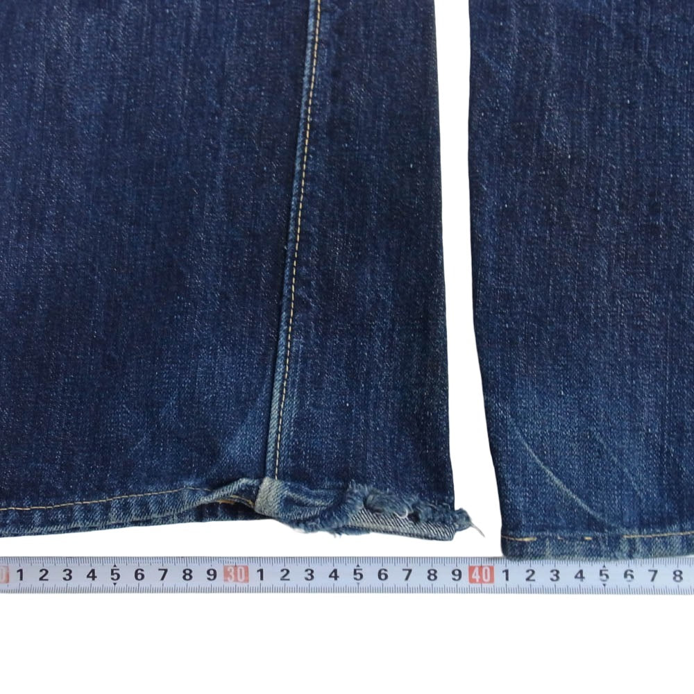 The REAL McCOY'S ザリアルマッコイズ Lot 906 ボタンフライ 赤耳 セルビッチ デニムパンツ インディゴブルー系 W29【中古】