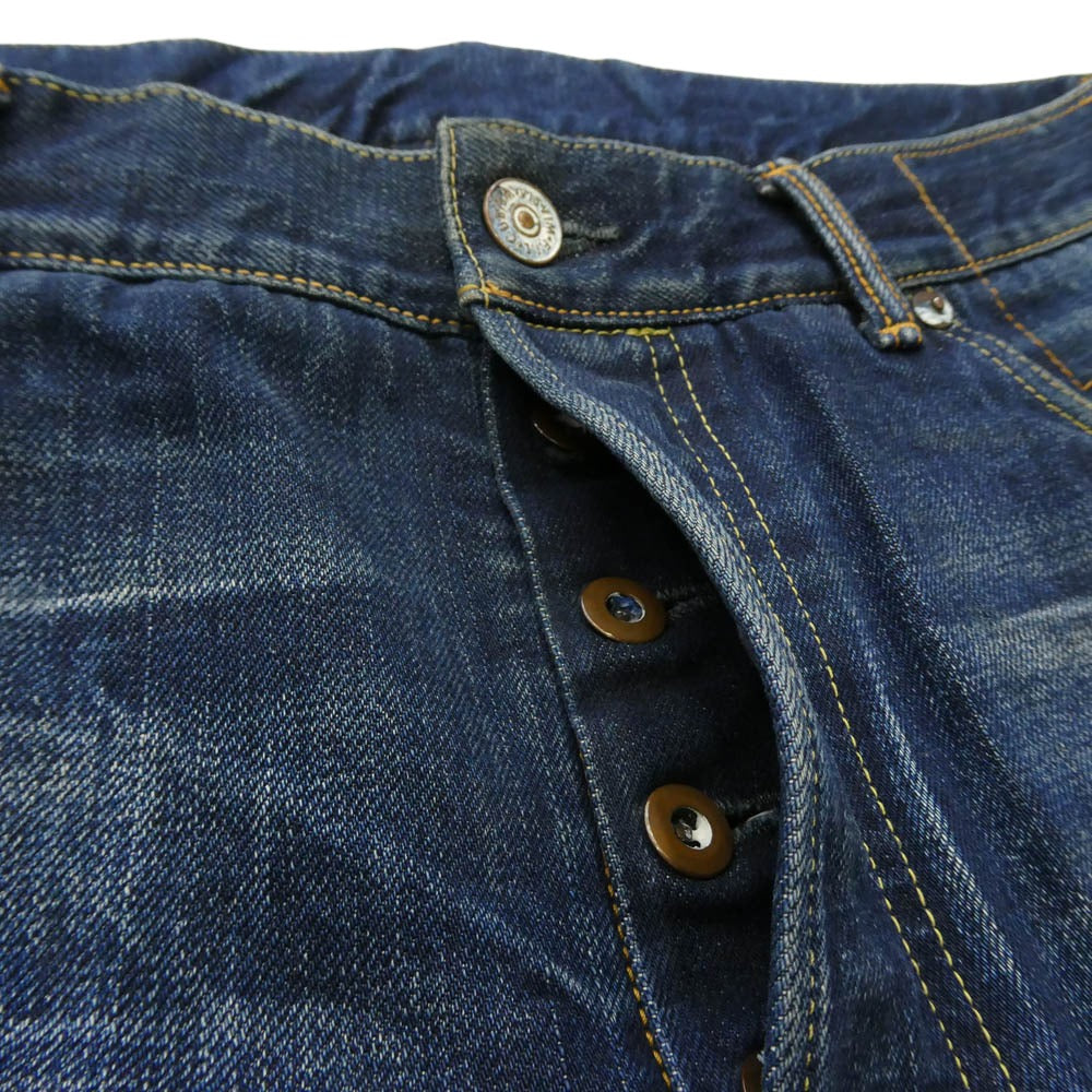 VISVIM ビズビム 17AW 0117205005037 SOCIAL SCULPTURE DRY DENIM 3 INDIGO ソーシャルスカルプチャー ドライ デニム 3 インディゴ デニムパンツ ジーンズ インディゴブルー系 2【美品】【中古】