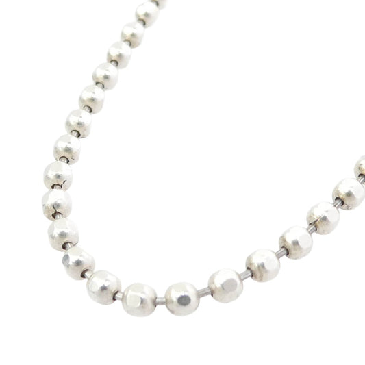 PUERTA DEL SOL プエルタデルソル カットボール ボールチェーン ネックレス 45cm シルバー系【中古】