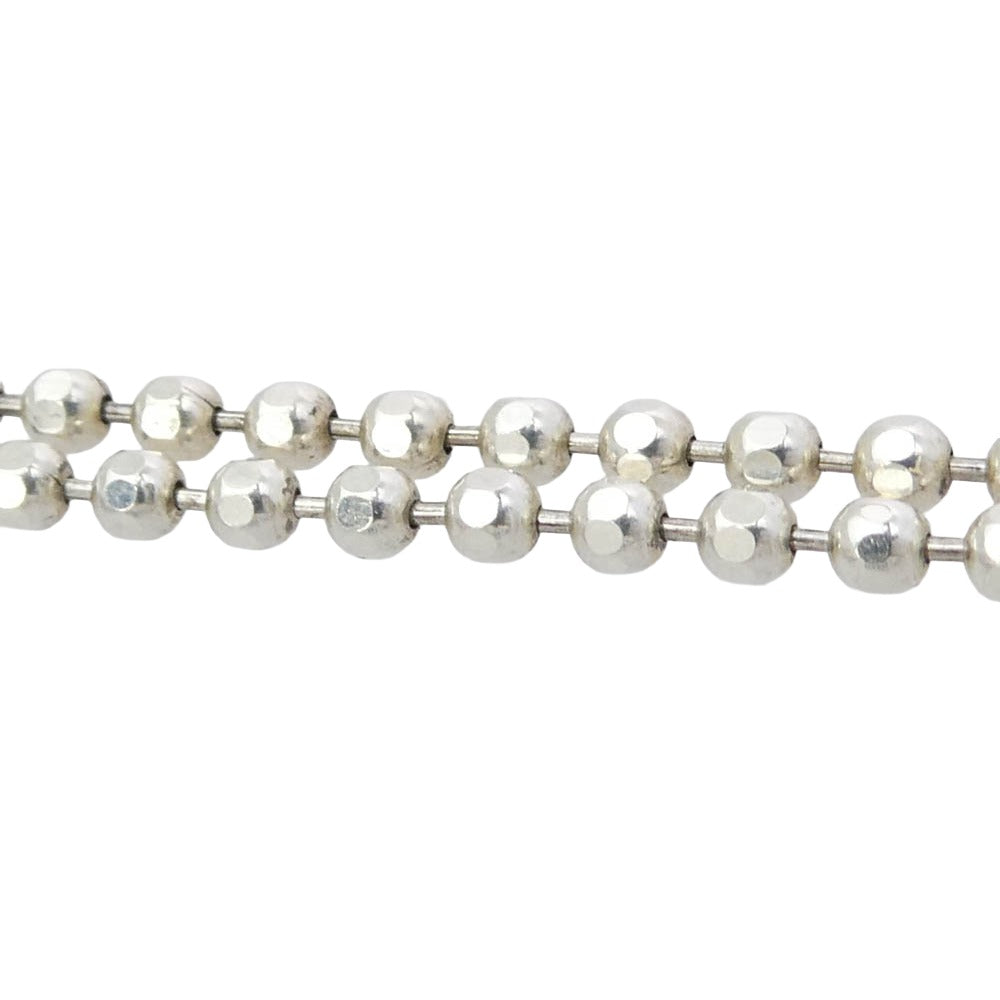 PUERTA DEL SOL プエルタデルソル カットボール ボールチェーン ネックレス 45cm シルバー系【中古】