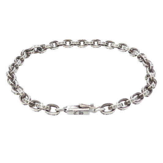 CHROME HEARTS クロムハーツ(原本無) PAPER CHAIN ペーパーチェーン ブレスレット 8inchi 8インチ シルバー系【中古】