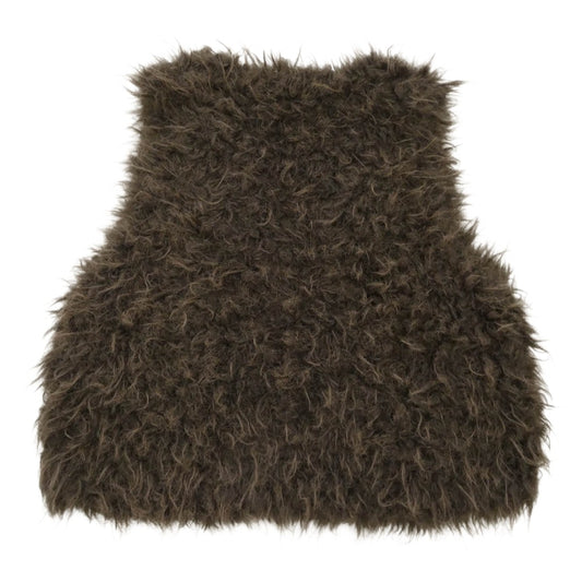 GALLARDAGALANTE ガリャルダガランテ GGZ1042107A0004 フェイクファー ベスト ジレ ブラウン系 F【中古】