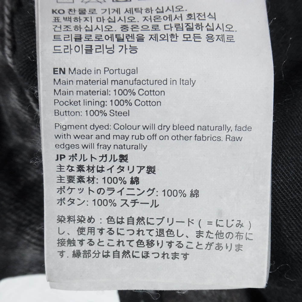 アワーレガシー 25AW M4255TH THIRD CUT ヴィンテージ加工 サードカット ジーンズ デニム パンツ ブラック系 28【中古】