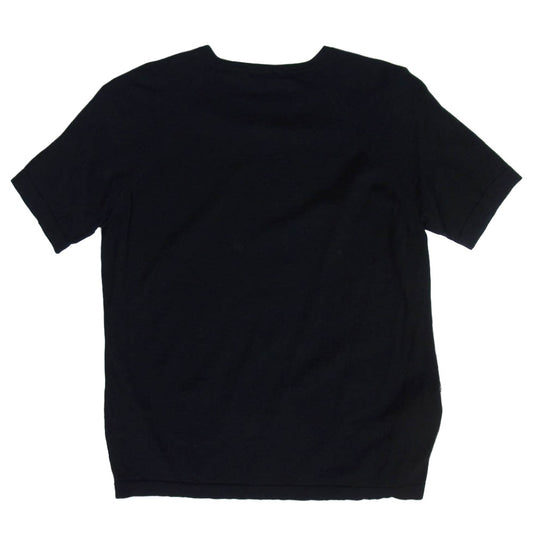 ETRO エトロ イタリア製 総柄 シルク 半袖 Tシャツ ブラック系 42【中古】