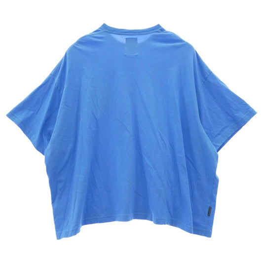 エスエフシー 24SS Stripes For Creative ストライプ フォー クリエイティブ SUPER BIG FLAT POCKET TEE ロゴ 刺繍 半袖 Tシャツ ブルー系 L【中古】