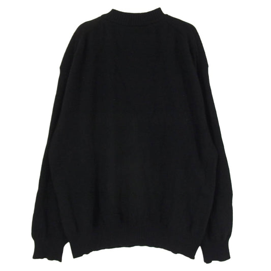 Sacai サカイ 22AW 22-0443S MADSAKI Embroidery Knit Pullover マサキ エンブロイダリー プルオーバー ニット セーター ブラック系 3【中古】