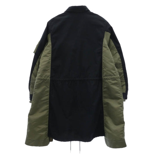 Sacai サカイ 21AW SCM-035 MILITARY COAT ミリタリー コート カーキ系 ネイビー系 1【中古】