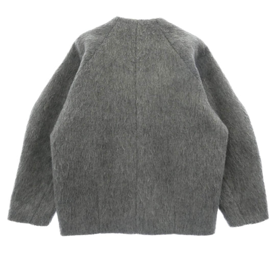 エレンディーク 512460020801-01 ウール混 シャギー ジャケット ショート コート グレー系 01【中古】