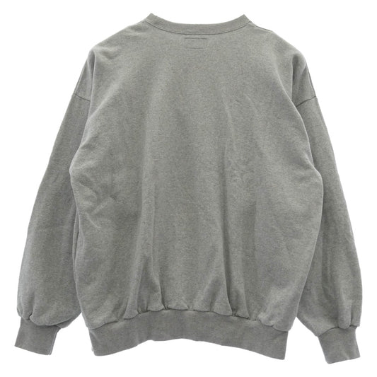 DESCENDANT ディセンダント 24AW DIRT CREW NECK ロゴ クルーネック スウェット グレー系 3【中古】
