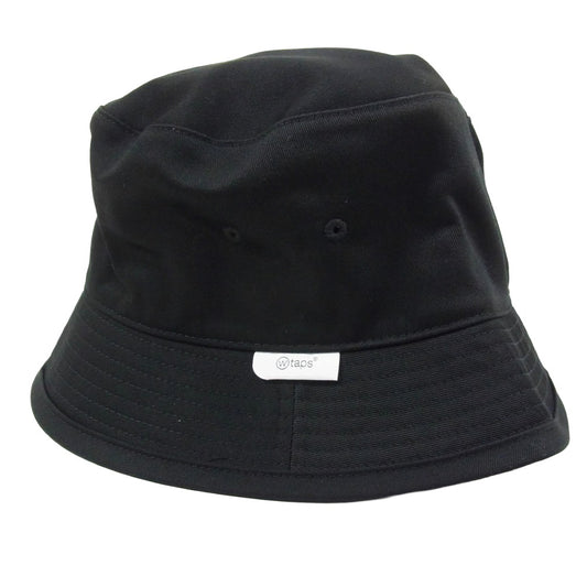 WTAPS ダブルタップス 24AW 242HCDT-HT06 BUCKET HAT CTPL TWILL ロゴ刺繍 バケットハット ブラック系 X03【新古品】【未使用】【中古】