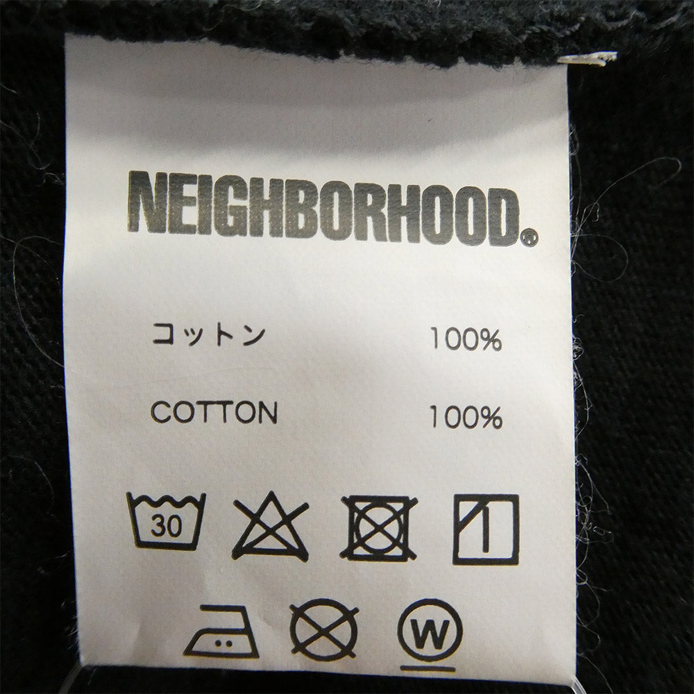 NEIGHBORHOOD ネイバーフッド 22SS 221PCNH-LT05 NH-5C C-TEE ロンT Tシャツ ロゴプリント ブラック系 S【中古】