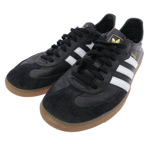 adidas アディダス IF0641 Samba Decon サンバ レザー ローカット スニーカー ブラック系 ホワイト系 ブラウン系 26.5cm【中古】