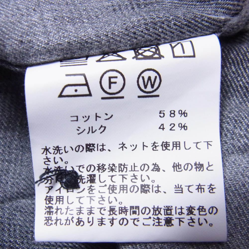 GOLD ゴールド GL29646 東洋エンタープライズ COTTON SILK NEL CHECK OPEN SHIRT コットン シルク ネルチェック オープンシャツ グレー系 M【中古】