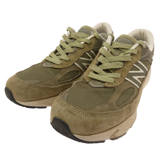 NEW BALANCE ニューバランス U990TB6 990V6 TRUE CAMO スエード メッシュ ローカット スニーカー グリーン系 カーキ系 26.5cm【中古】