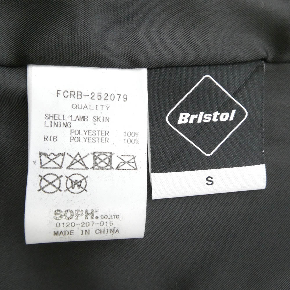F.C.R.B. エフシーアールビー 25AW FCRB-252079 LEATHER TRACK JACKET レザー トラック ジャケット ブルゾン ブラック系 S【新古品】【未使用】【中古】