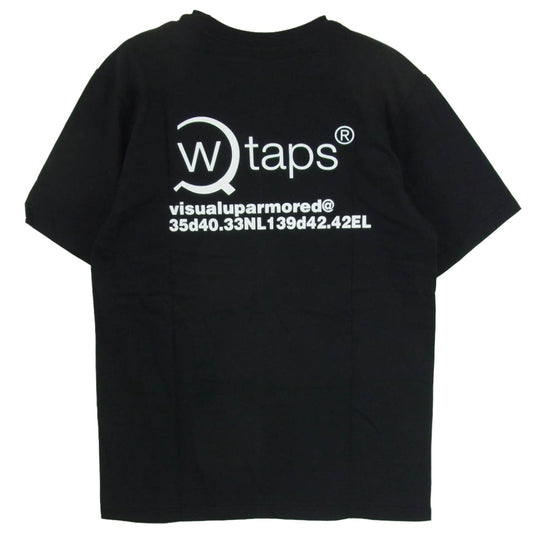 WTAPS ダブルタップス 15AW 152PCDT-ST05S GPS SCREEN S/S TEE ジーピーエス ショートスリーブ 半袖 Tシャツ ブラック系 2【新古品】【未使用】【中古】