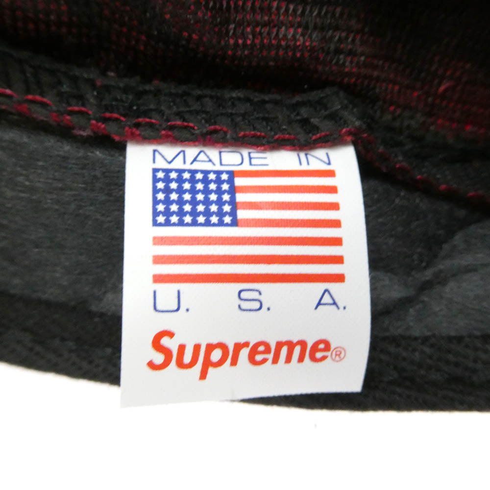 Supreme シュプリーム 12AW Liberty Pinwale Cord w/ Leather Visor Camp Cap リバティ コーデュロイ レザー キャンプ キャップ 帽子 レッド レッド系【極上美品】【中古】