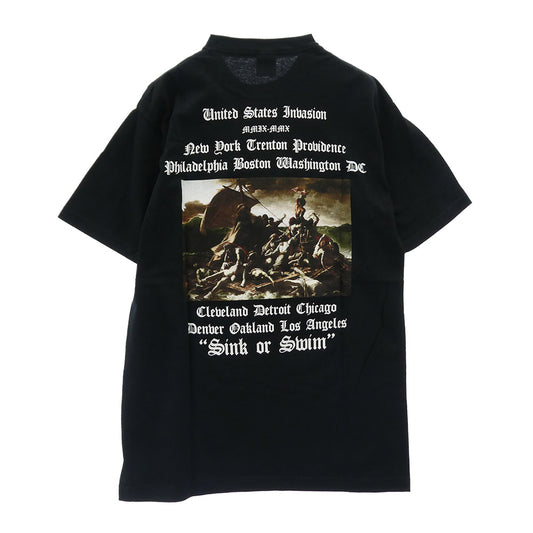 Supreme シュプリーム 09AW sink or swim Tee ドラクロワ プリント 半袖 Tシャツ カットソー ブラック系 M【中古】