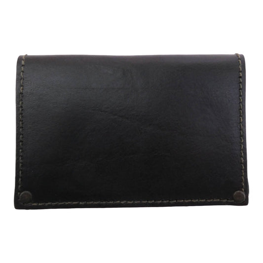 RRL ダブルアールエル イタリア製 カードケース 名刺入れ ダークブラウン系 ブラウン系【中古】